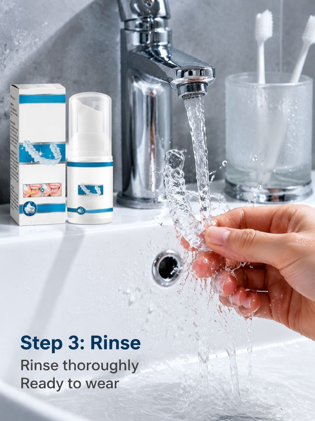 Fresh and hygienic dentures maintained by Oral Care tablets