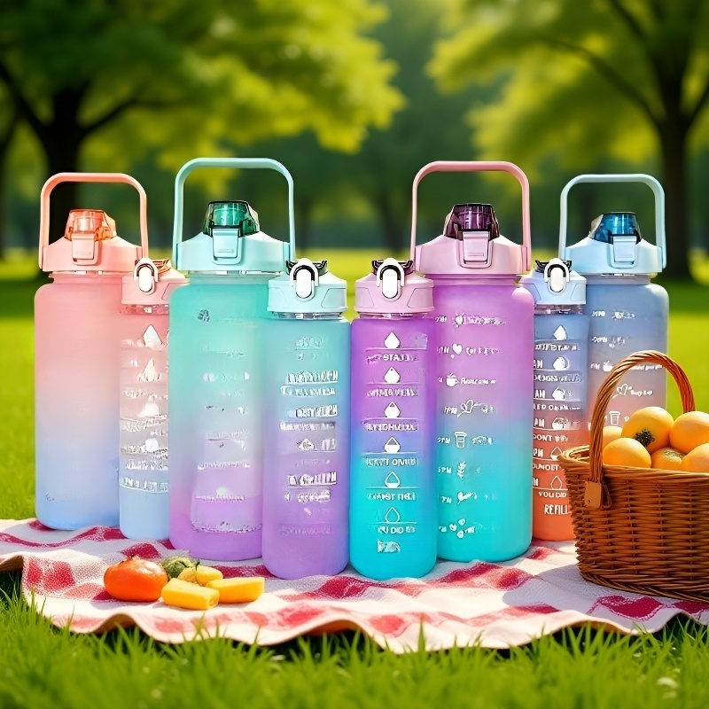 피트니스 및 스포츠에 적합한 대용량 휴대용 빨대컵