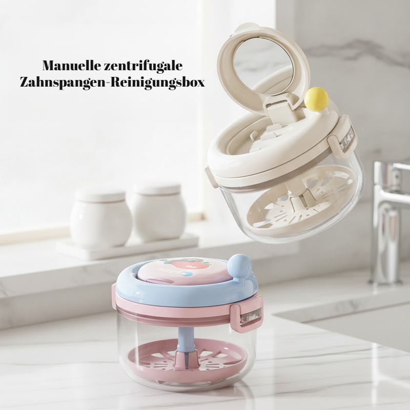 2-in-1 Handkurbel-Zahnspangereiniger