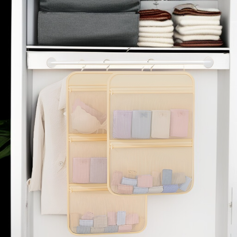 Socks storage tool dormitory wardrobe underwear hanging bag hanging net bag bedside storage bag