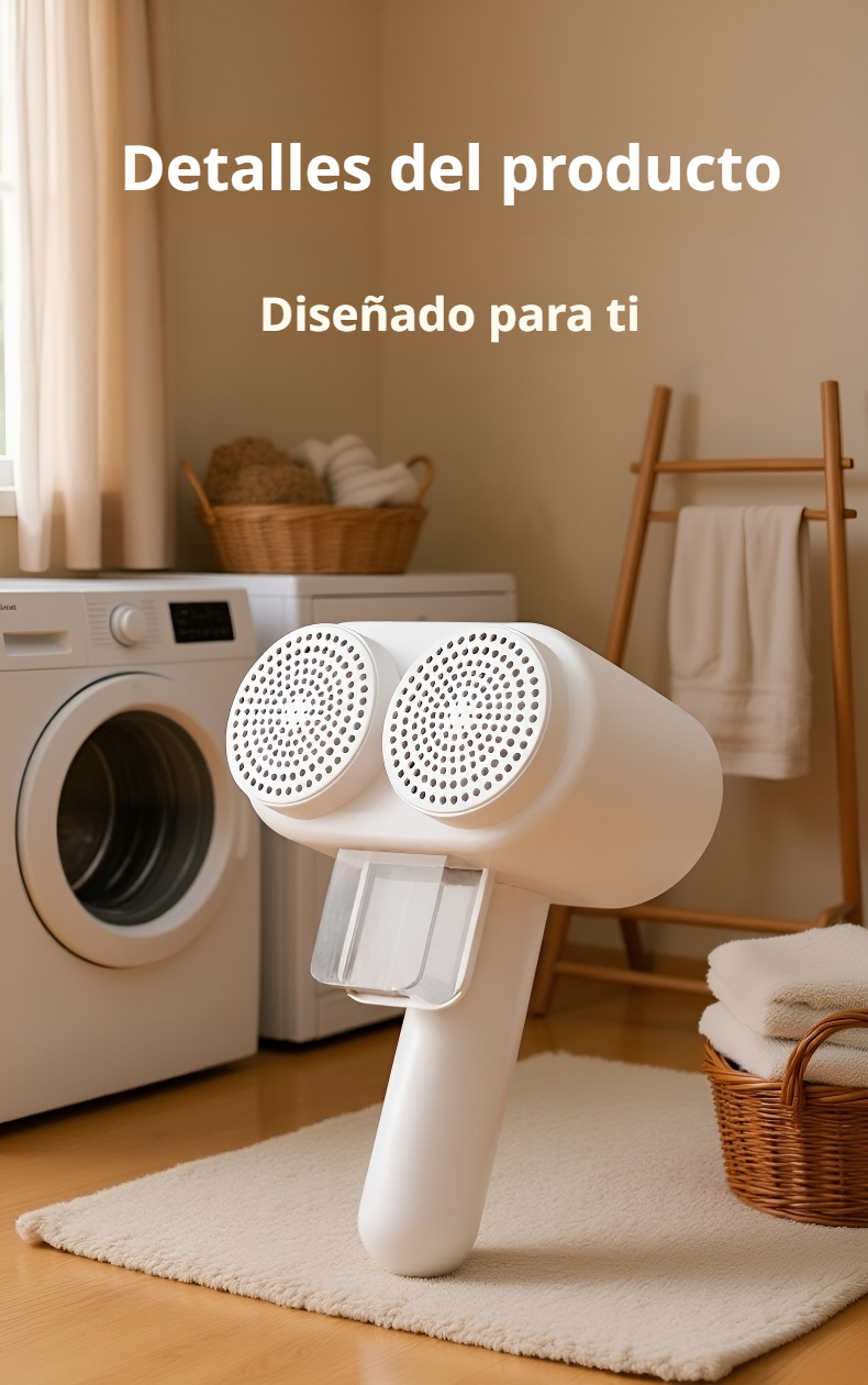 Quitapelusas portátil para tejidos