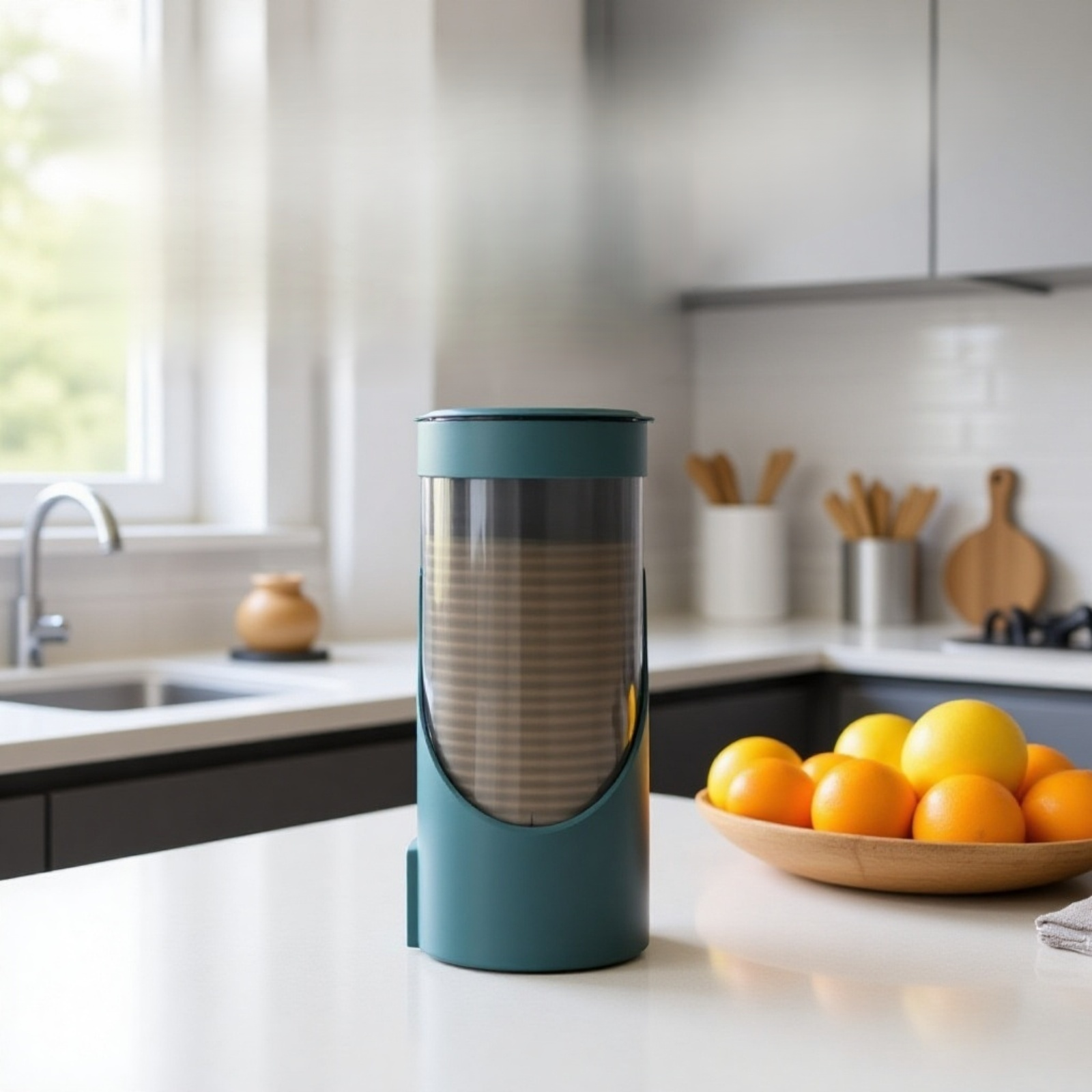 Estante para almacenamiento de vasos de agua, plástico, uso doméstico, sin perforaciones