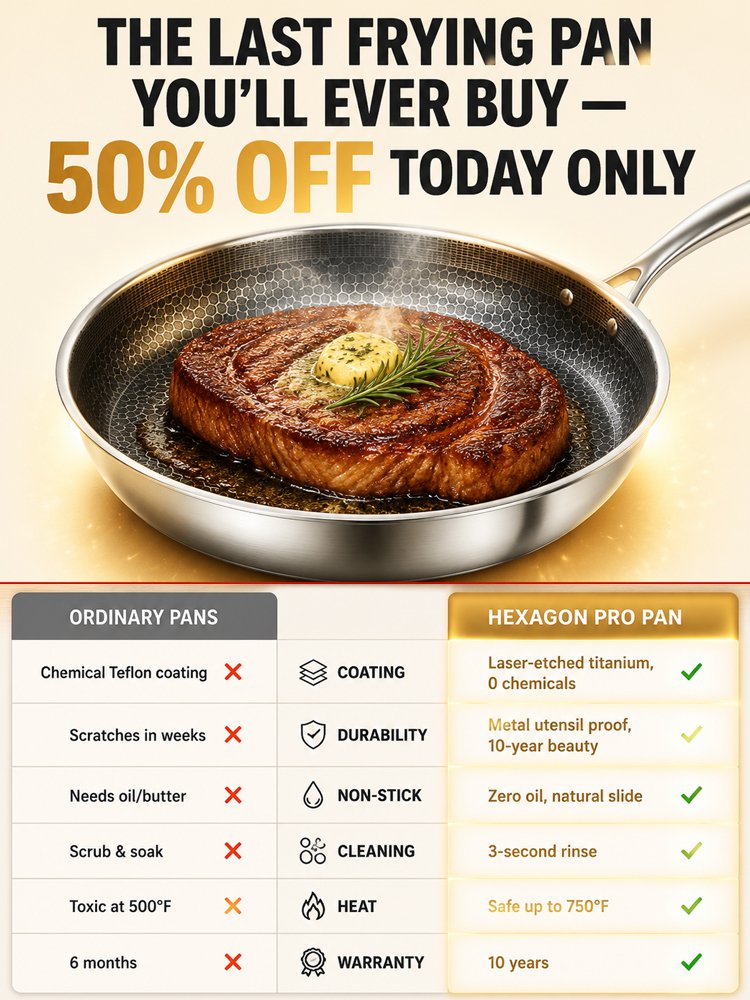 Household steak frying pan