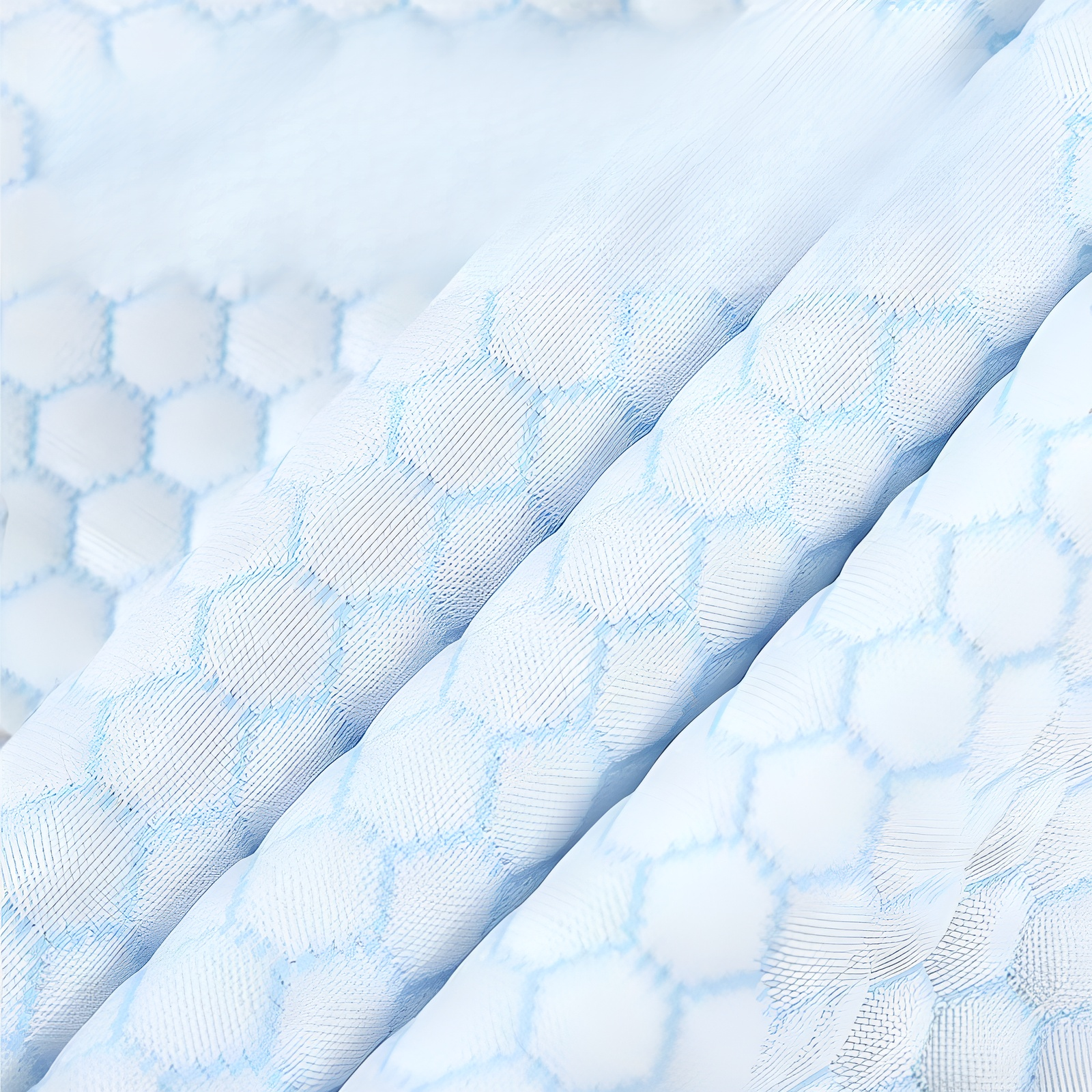 Lumbar support pad placed on bed for restful sleep