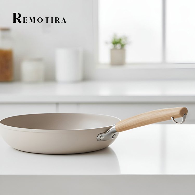 크림색 프라이팬