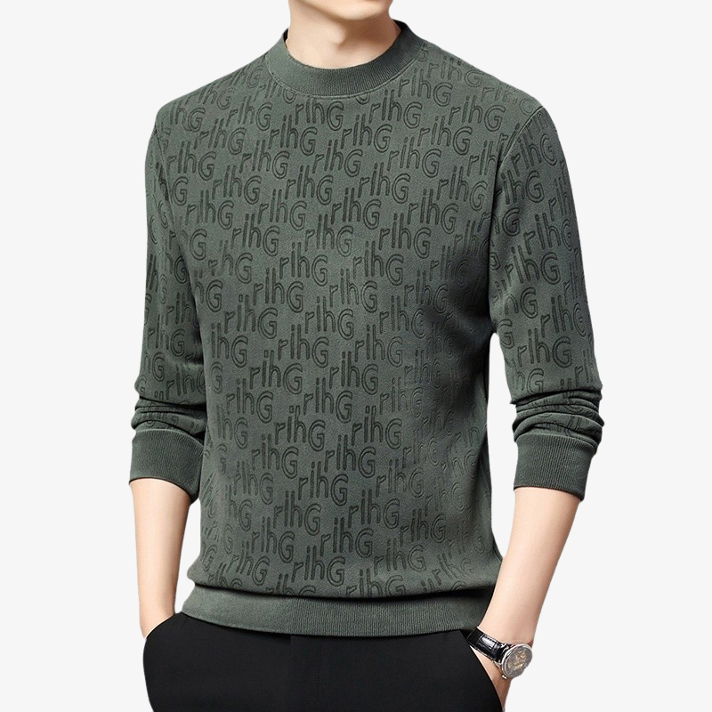 캐주얼 패션 남성 상의 자카드 라운드 긴팔 후드 기모 기모 레깅스 상의