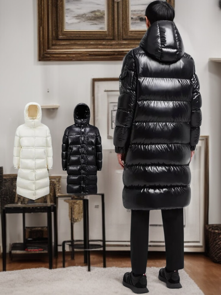 후드 착탈식 유니섹스 롱 다운