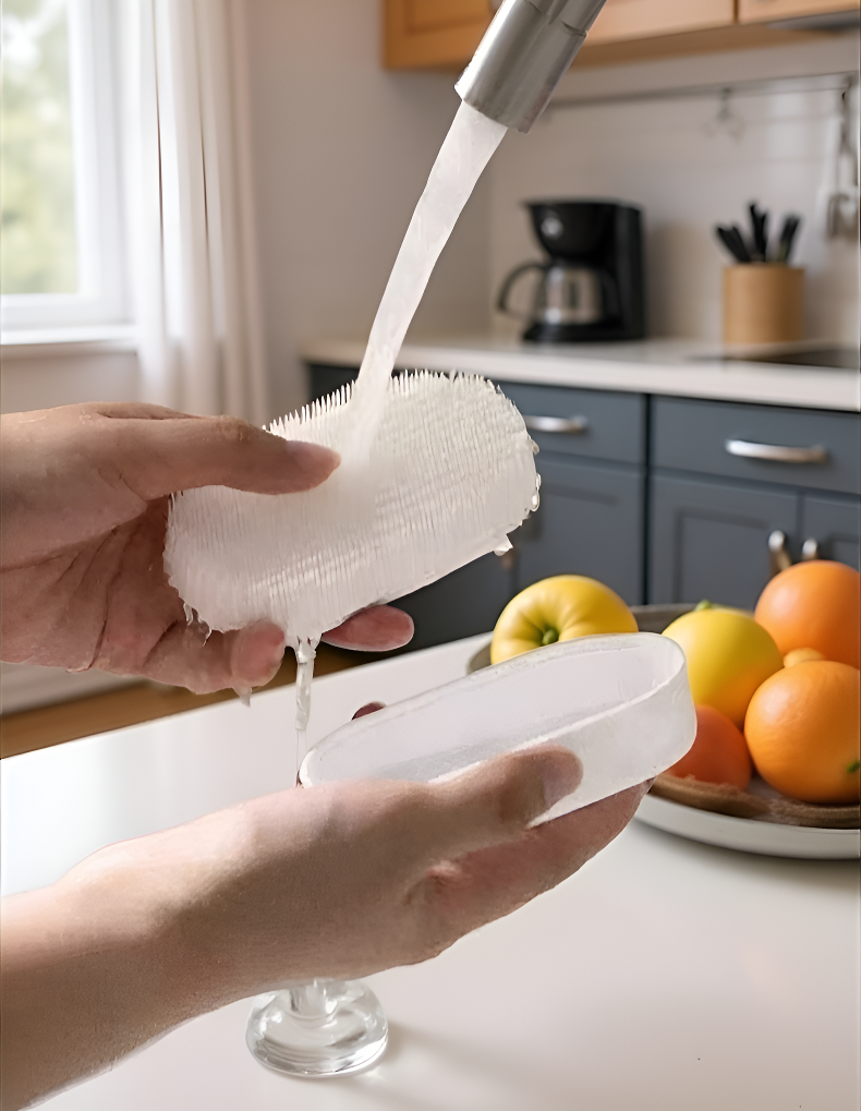 바닥의 찌든 때 제거 브러시