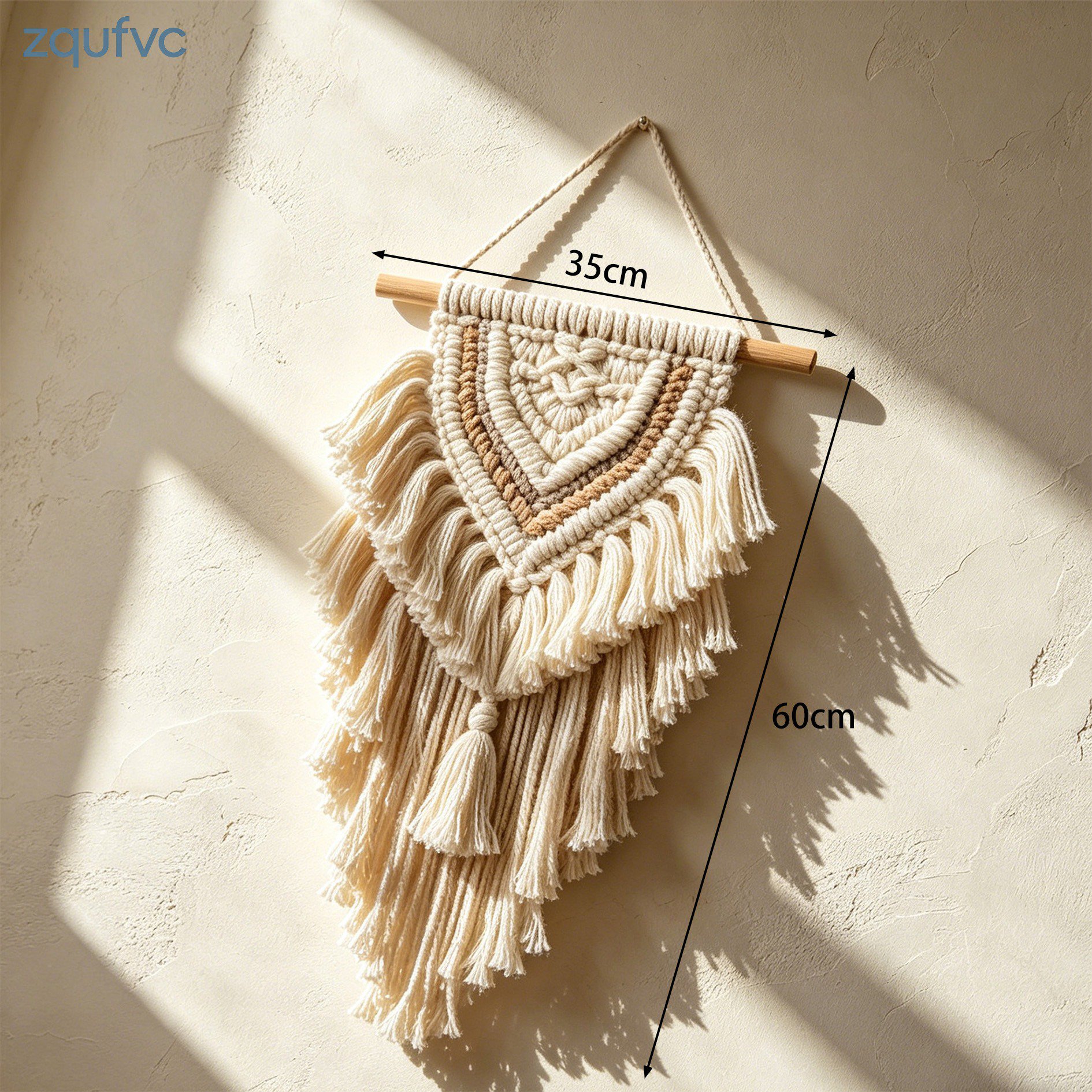 Bohemian style hand-woven wall hanging