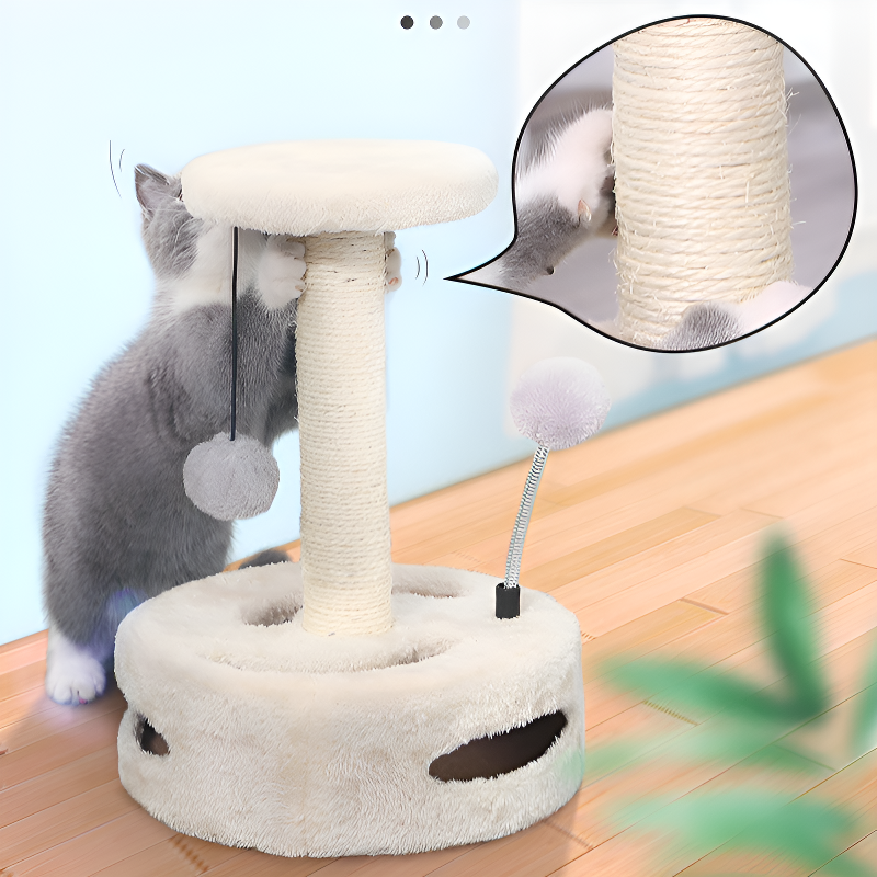 ของเล่นแมวที่ลับเล็บแบบจานหมุนขนาดเล็ก