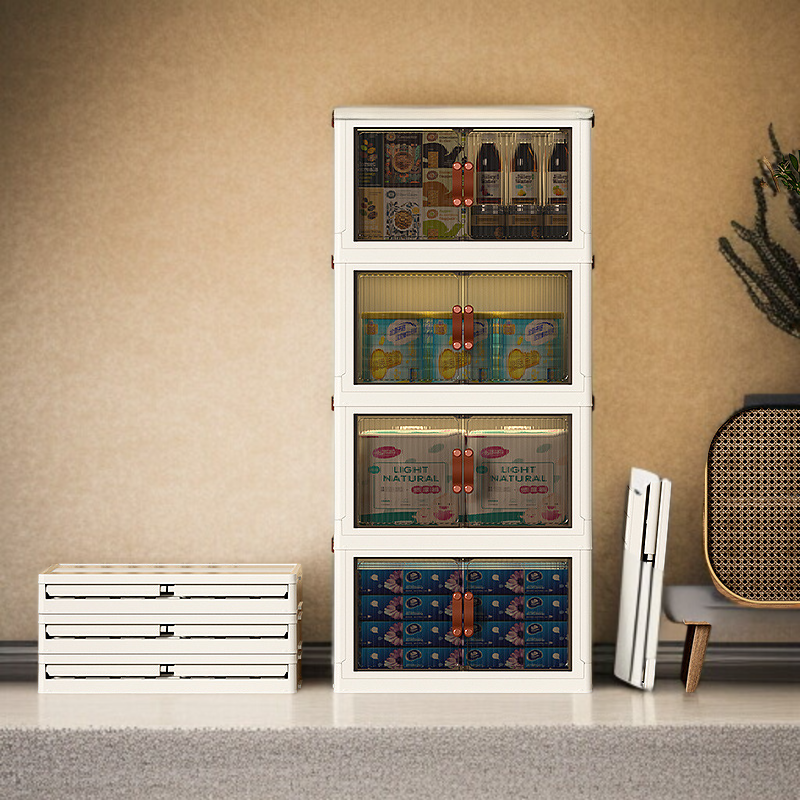 가정용 투명 플라스틱 수납함 옷장 수납함 접이식 수납장 옷 이불 장난감 수납함