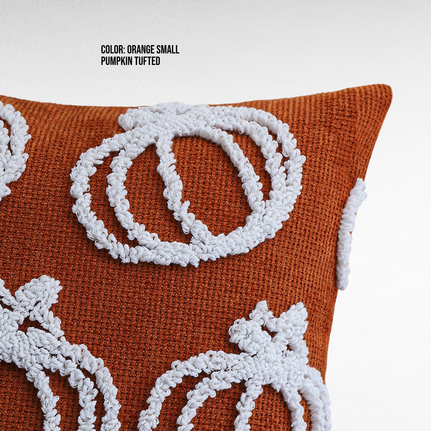 Halloween Pumpkin Chenille Throw Pillow with Insert – Sofa, Bed, Office Back Cushion