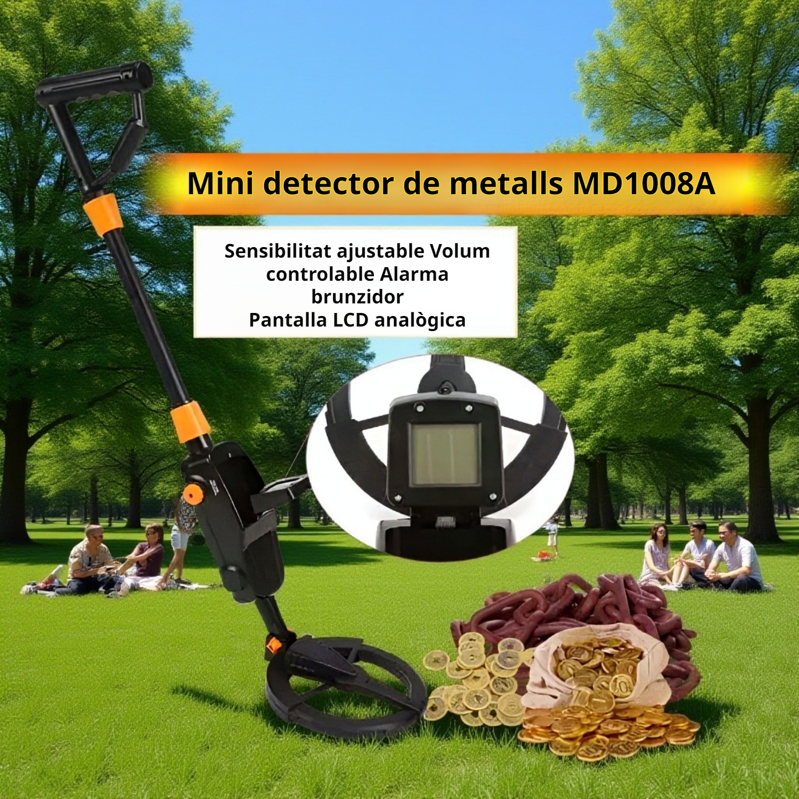 Detector de metalls intel·ligent per a la recerca de tresors