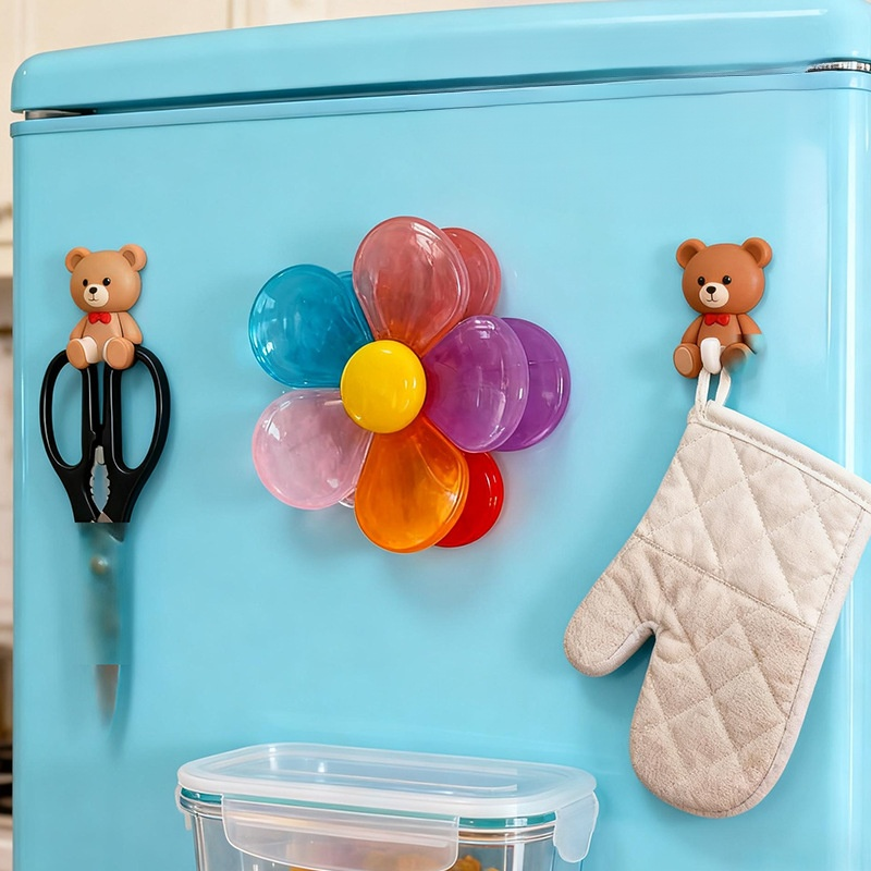 磁吸花朵冰箱貼封口夾