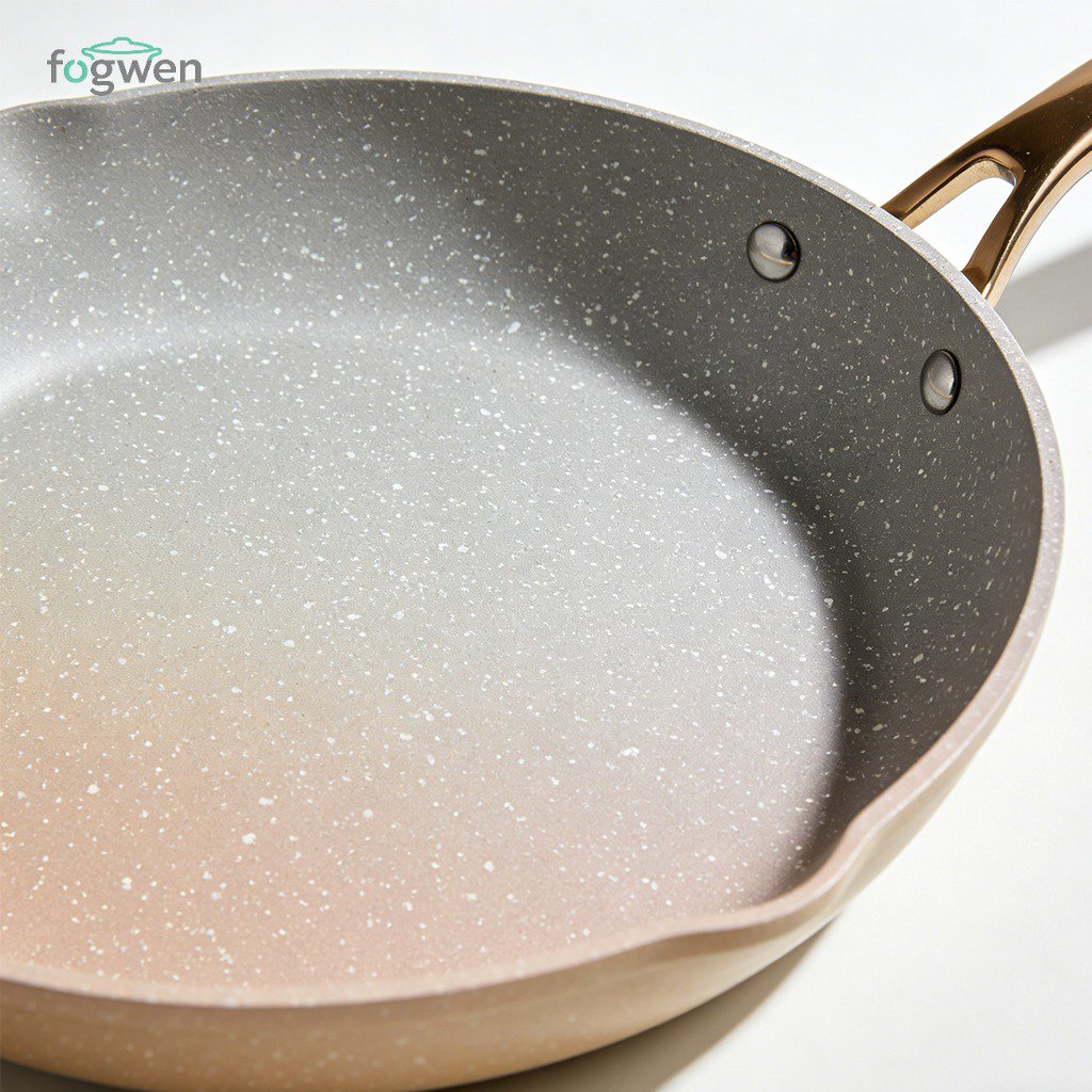 麥飯石不沾平底煎鍋