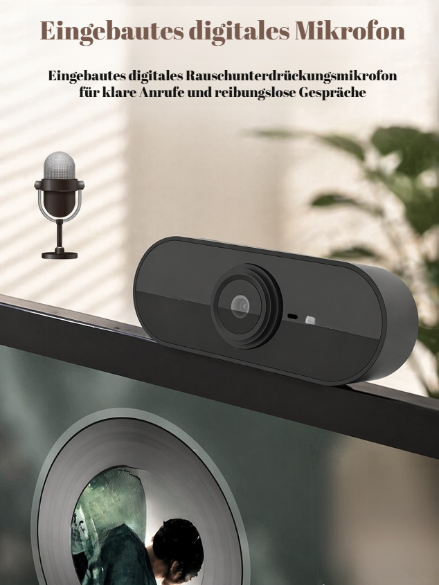 Einfache Plug-and-Play Installation der HD USB-Kamera