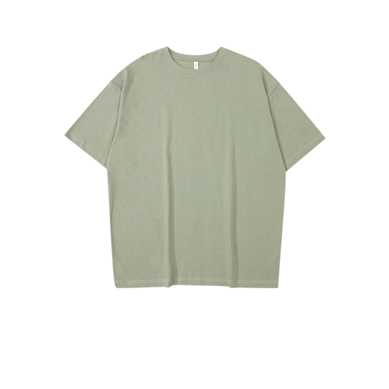 남성 트렌디 반팔티셔츠 순면 메인 아일랜드 프린트 스트리트 스타일