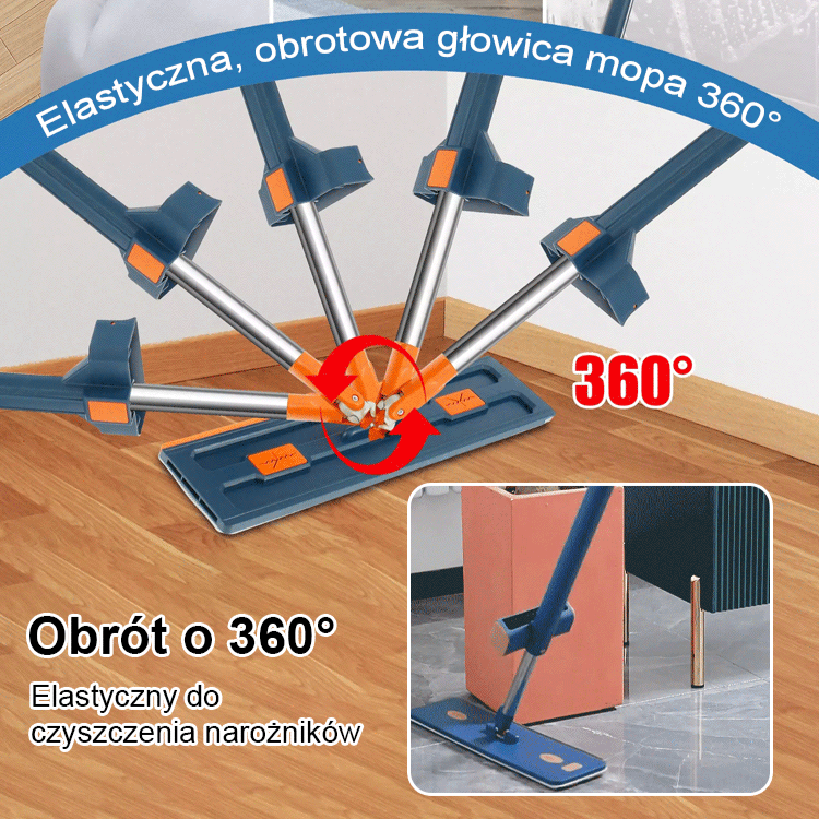 Nowy duży mop płaski