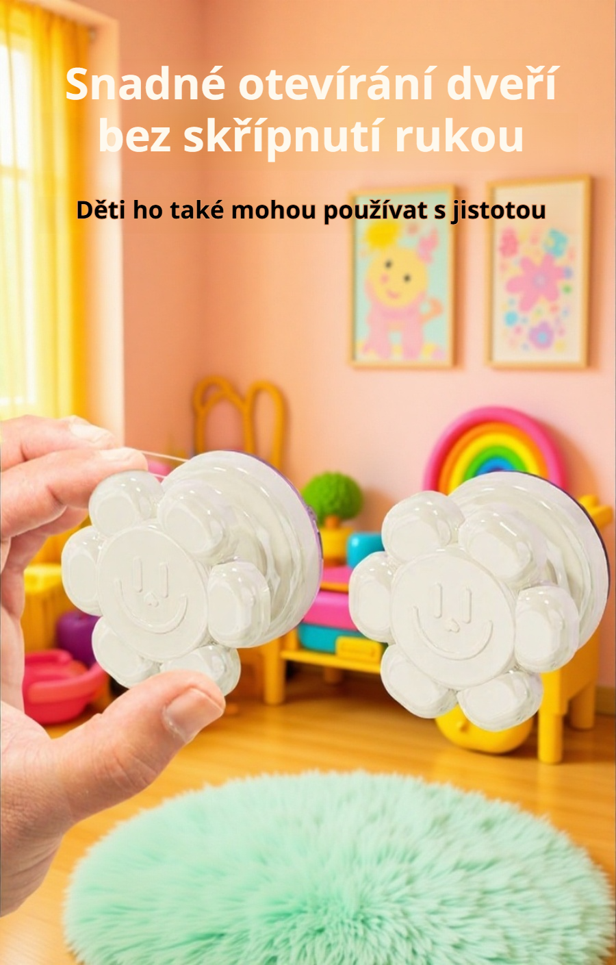Elegantní úchytka na skleněnou kuchyňskou skříňku