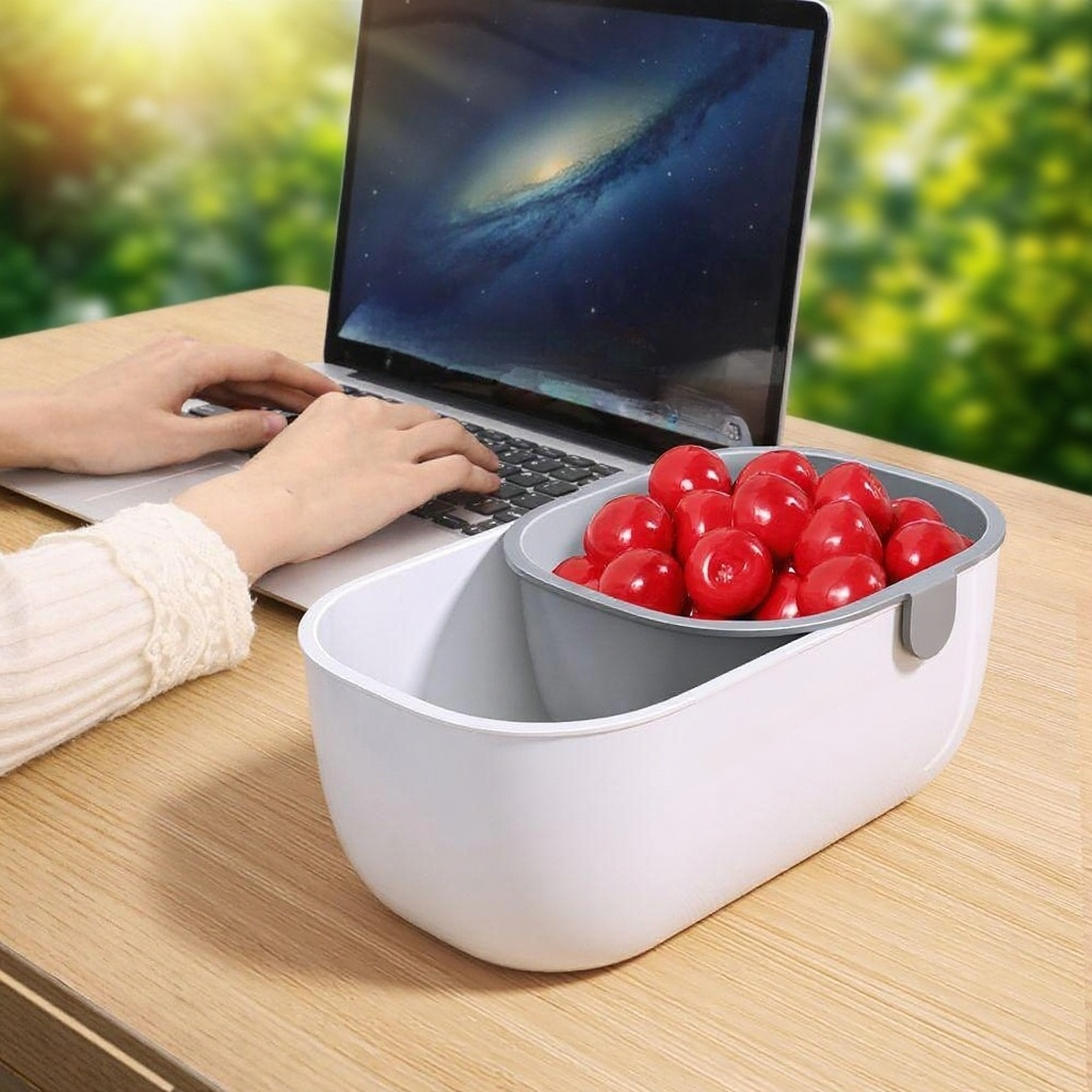 견고함을 자랑하는 이중 쟁반