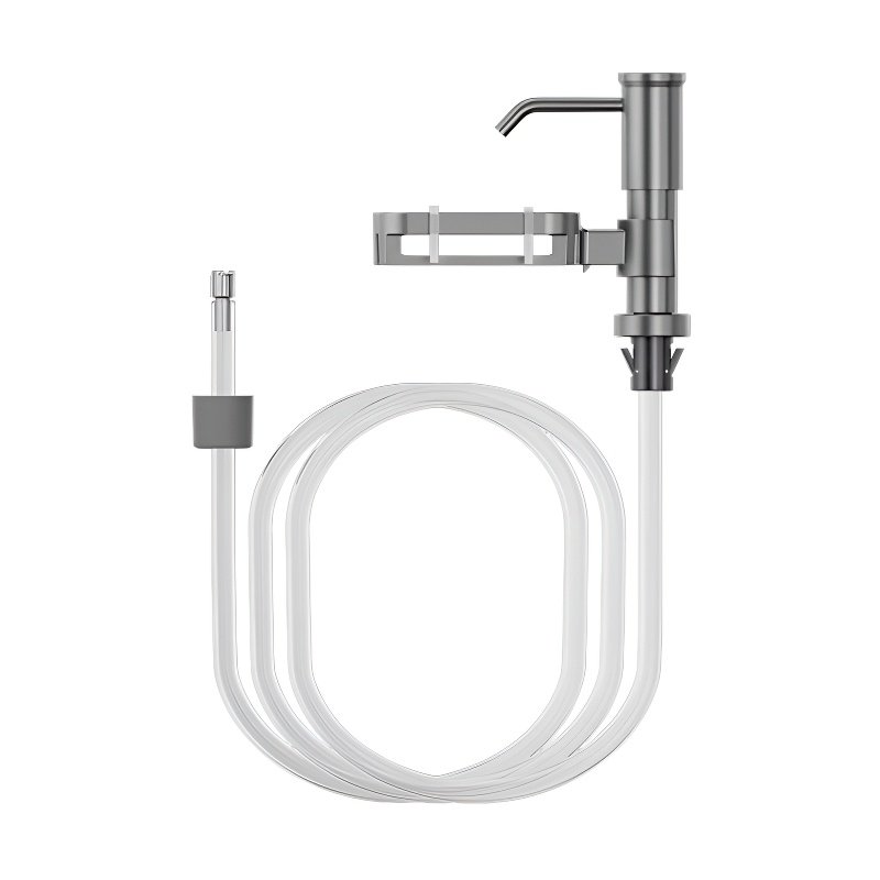 Stiskací dávkovač mýdla z hliníku pro kuchyňský dřez