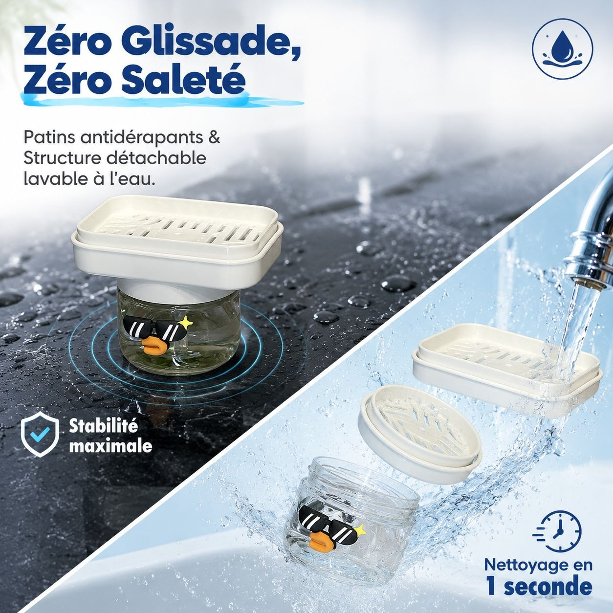 Bouteille de distribution de liquide vaisselle à pression pour usage domestique