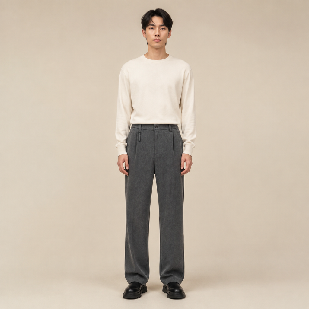 신상 비즈니스 캐주얼 드레이프 남성 슬랙스