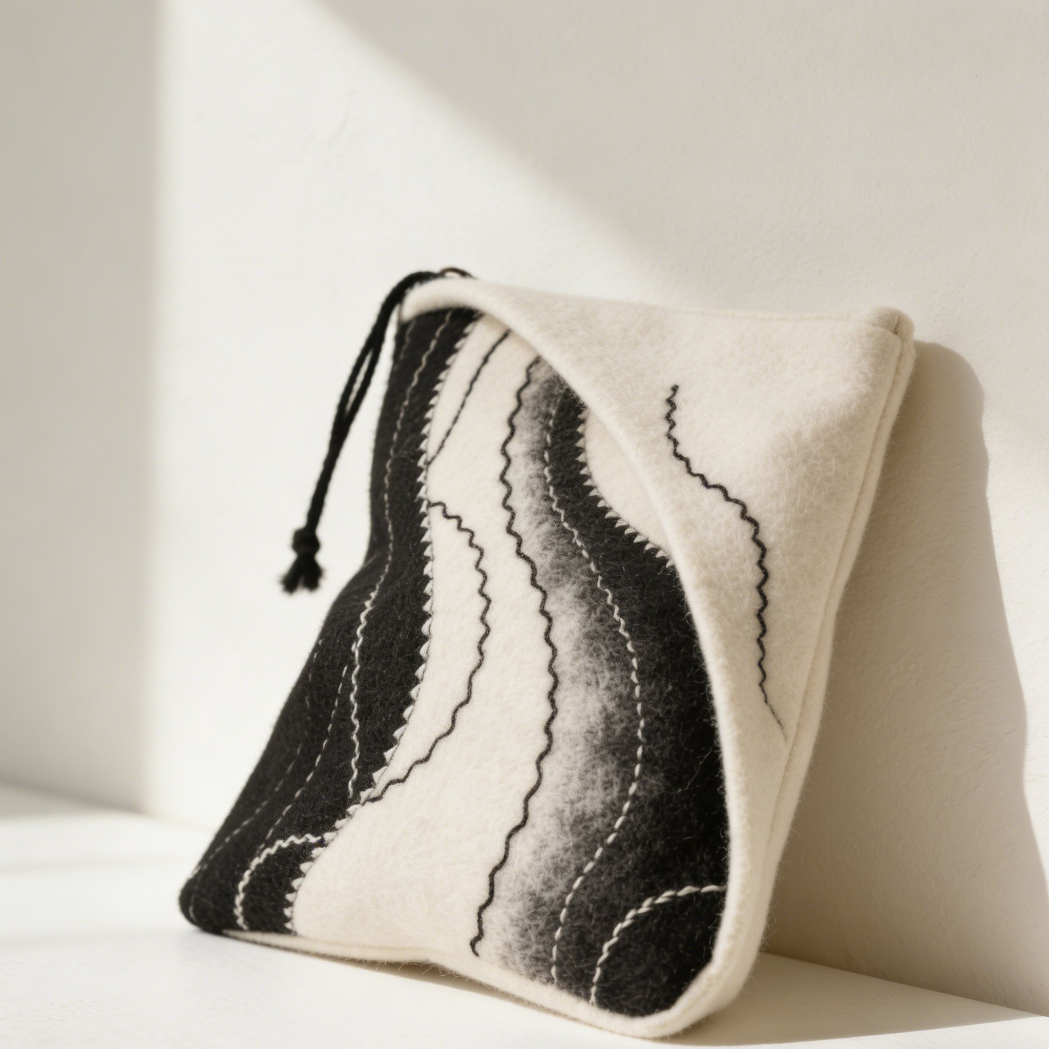 ถุงเก็บของทำมือจากขนแกะดีไซน์สวย