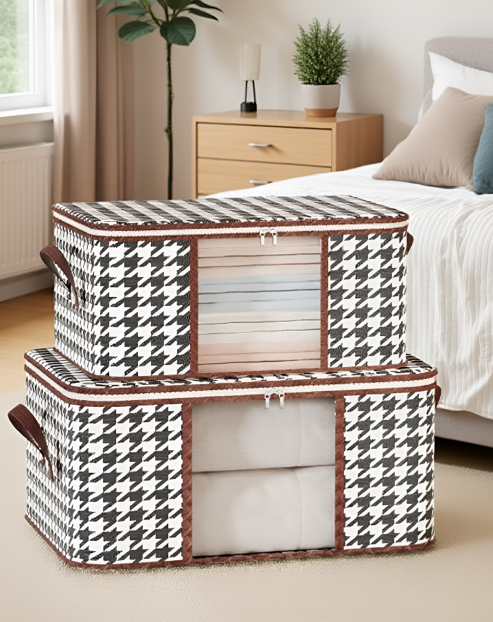 صندوق تخزين ملابس بغطاء محكم للحفاظ على النظافة