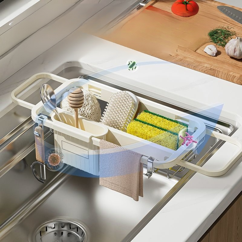 不鏽鋼沥水碗架分區儲物