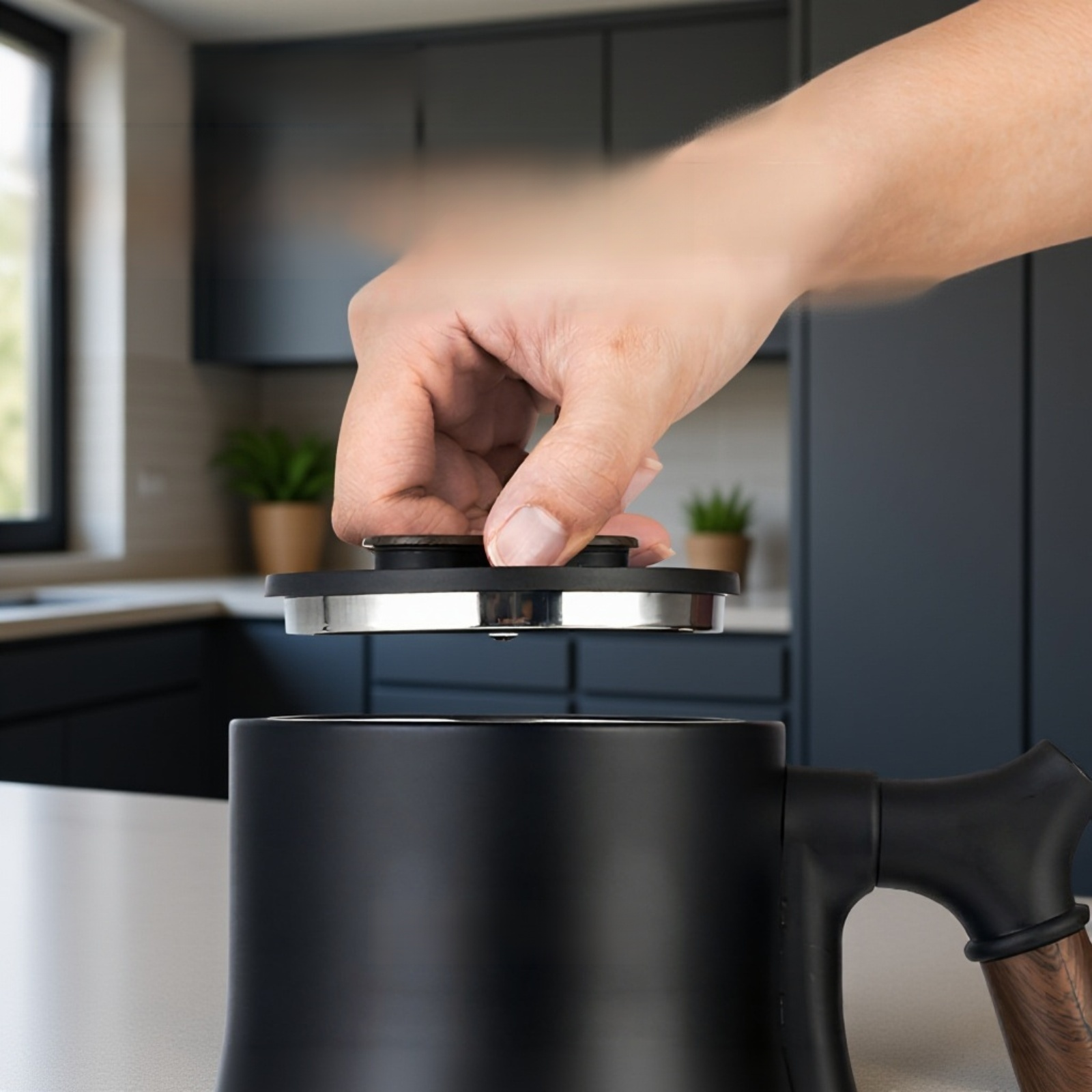 省エネタイプのケトルの底部