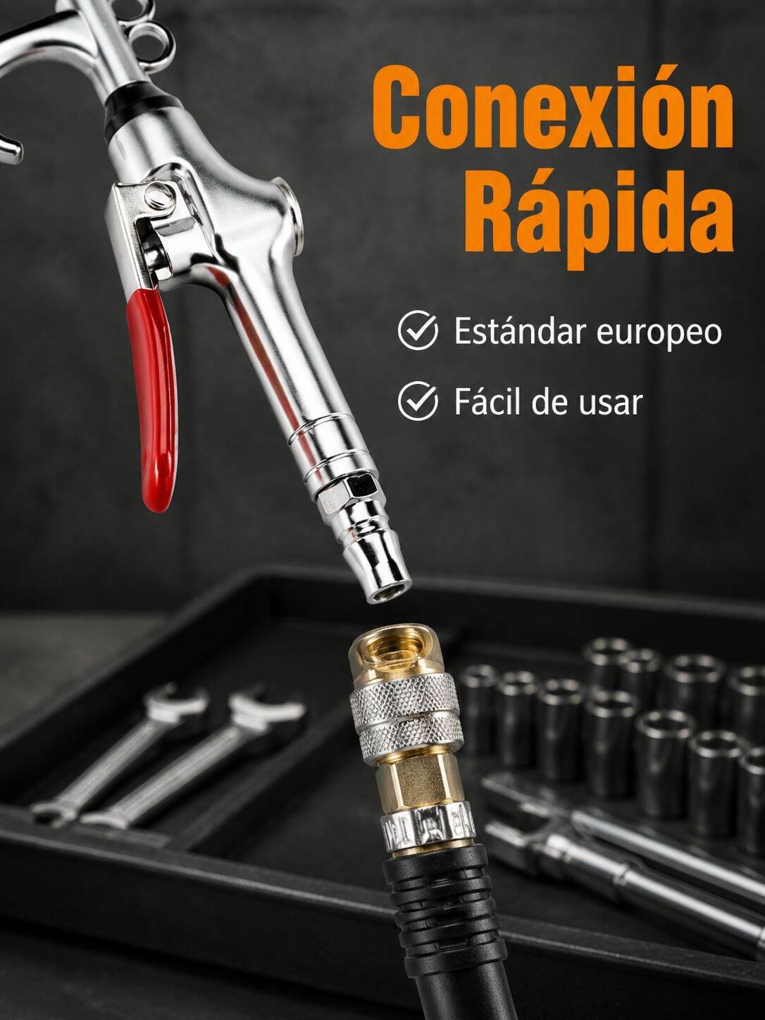 Pistola de aire comprimido de alta presión y potencia