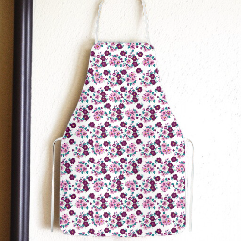 플라워 패턴 홈 베이킹 앞치마