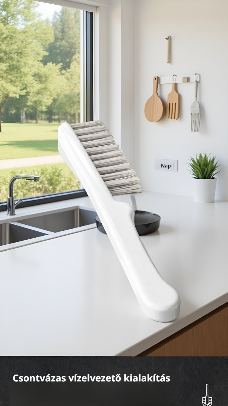 Elegáns, helytakarékos WC-kefe megoldás otthonra