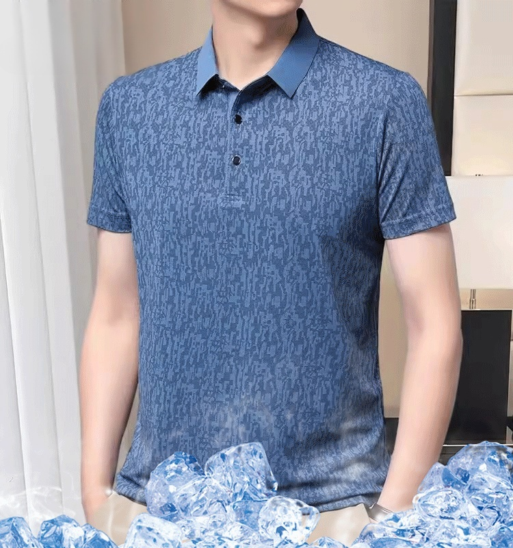프린트 패션 반팔 남자 폴로 셔츠 