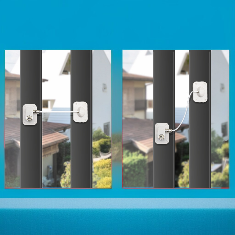 ベビーセーフティロック 多機能プッシュプルウィンドウリミッターラッチ 冷蔵庫ロックコード セキュリティロック ホット多機能安全ロック