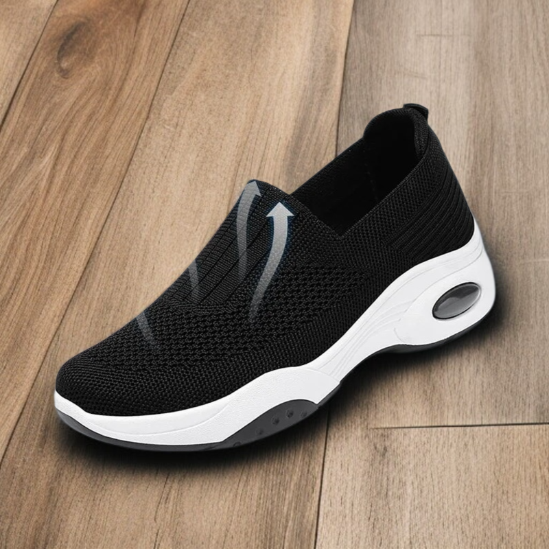 통풍이 잘 되는 운동화 여성 빅사이즈 플랫 통풍 메쉬 운동화 여성 캐주얼 운동화