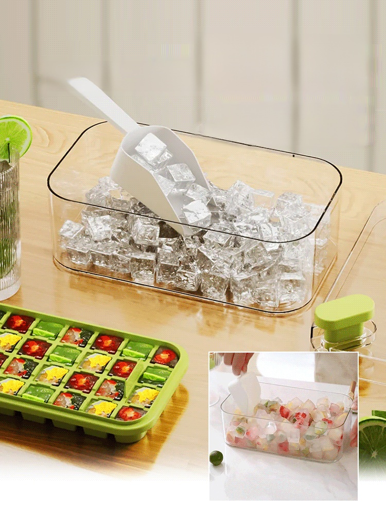 Silky smooth demoulding Pressing the ice box