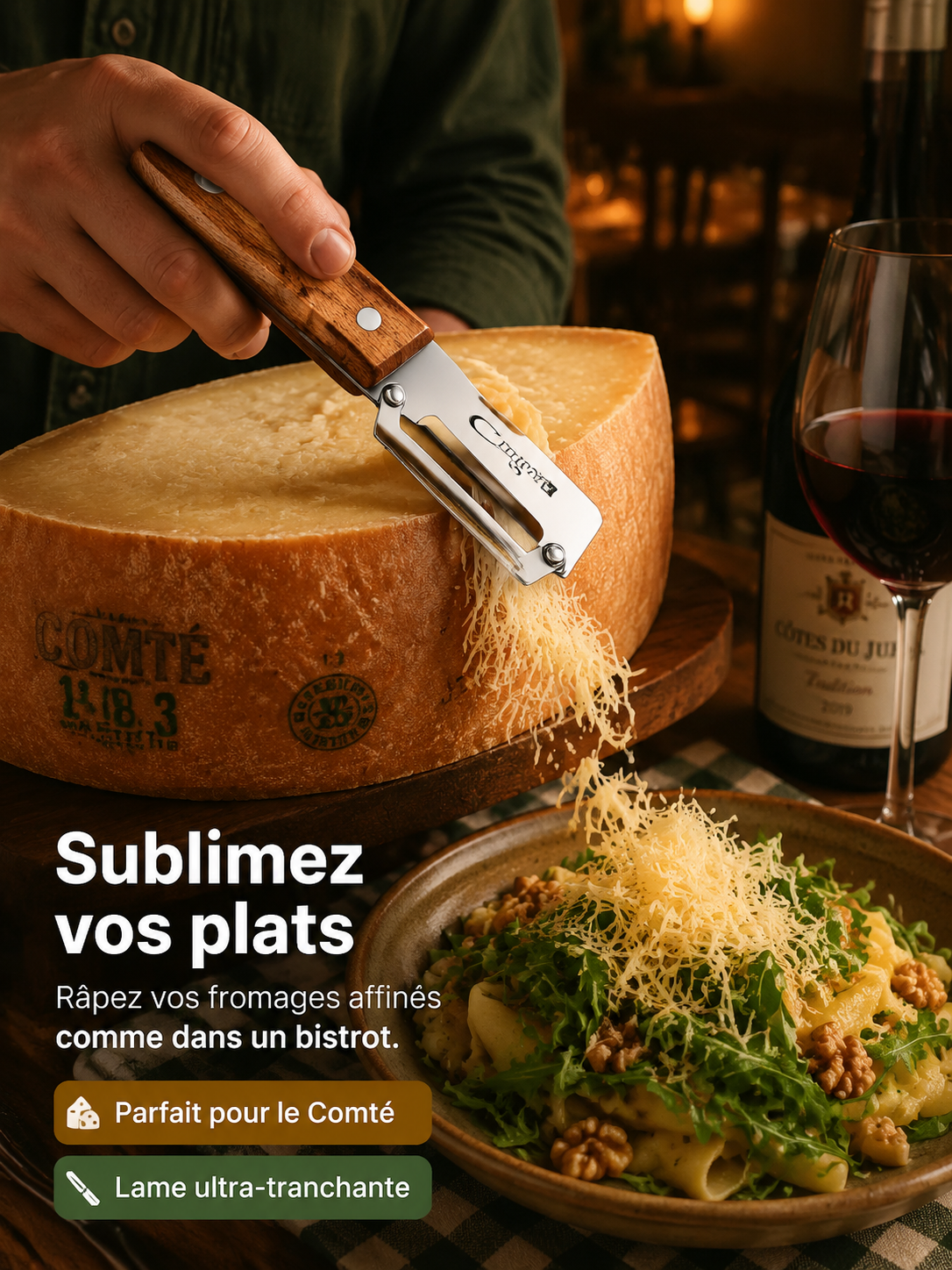 Nouvel éplucheur multifonctionnel à manche en bois Capybara