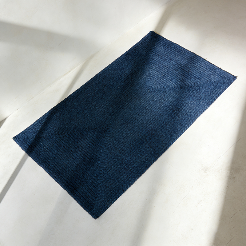 미끄럼 방지 기능이 있는 블루 매트