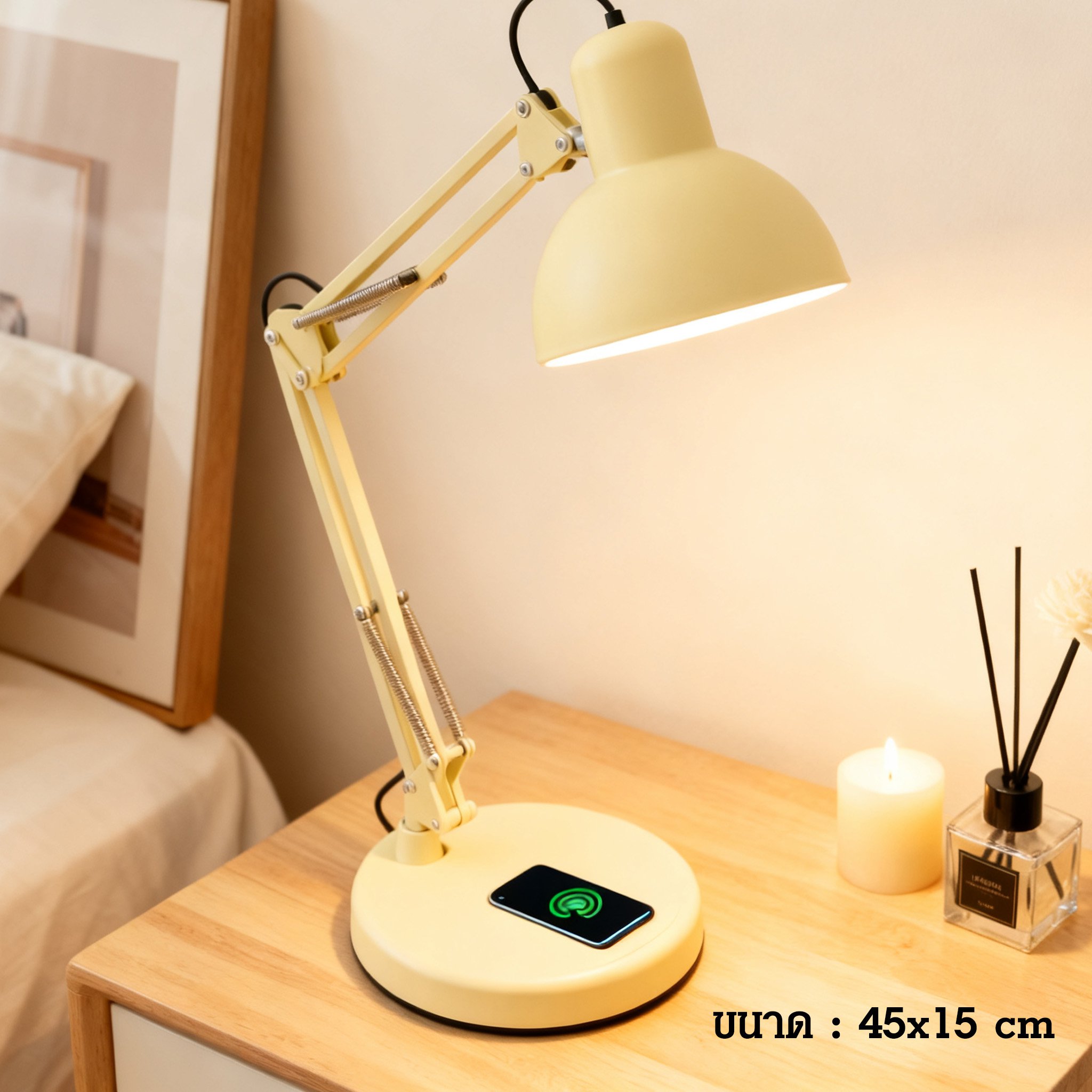 โคมไฟตั้งโต๊ะปรับแสงได้ สำหรับตกแต่งบ้าน