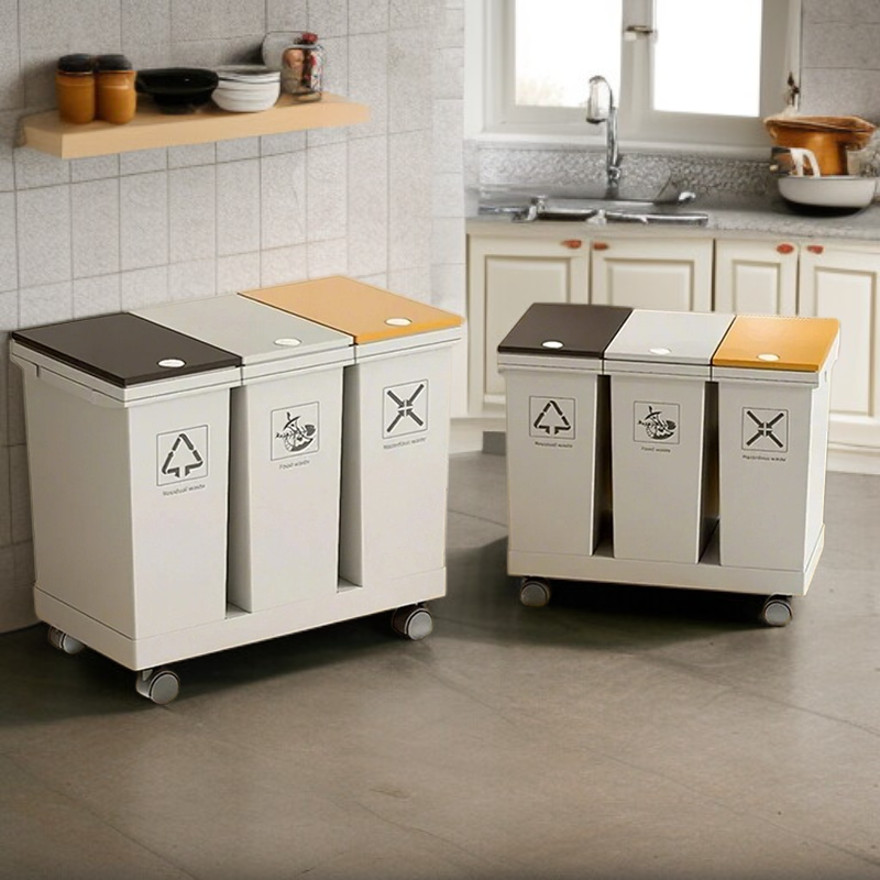 가정 필수 뚜껑 달린 대용량 휴지통 친환경 휴지통