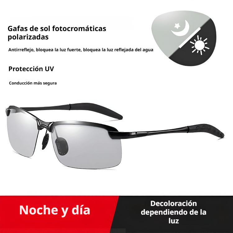 Gafas de sol polarizadas fotocromáticas para día y noche