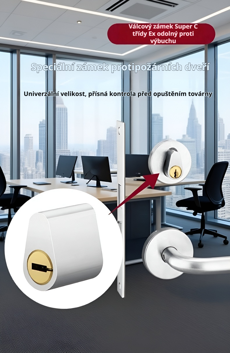 Cylindrický zámek slaboproudý – moderní design