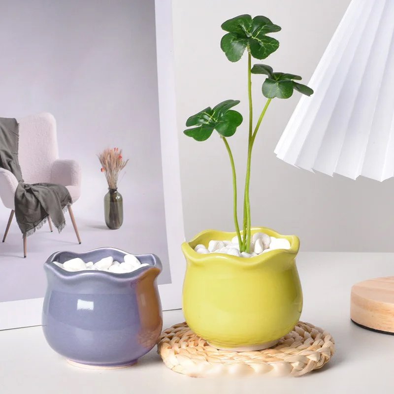 セラミック多肉植物植木鉢カバー