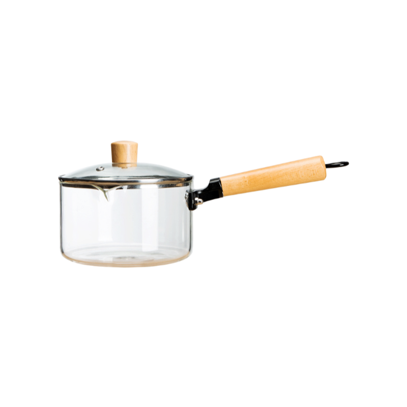 High borosilicate transparent Japanese snow pan