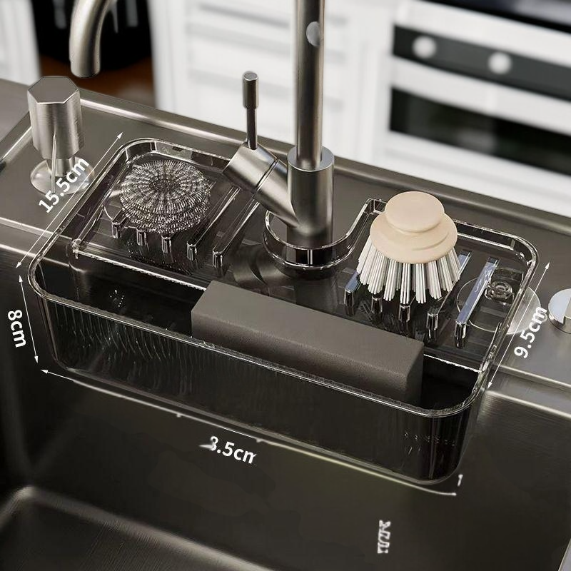 싱크대 흡착 선반 설거지 브러시 수납 거치대