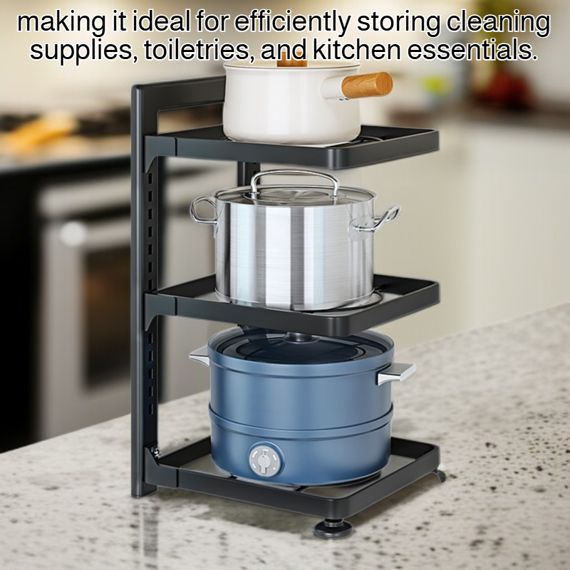 Under-Sink Cabinet Organizer Rack