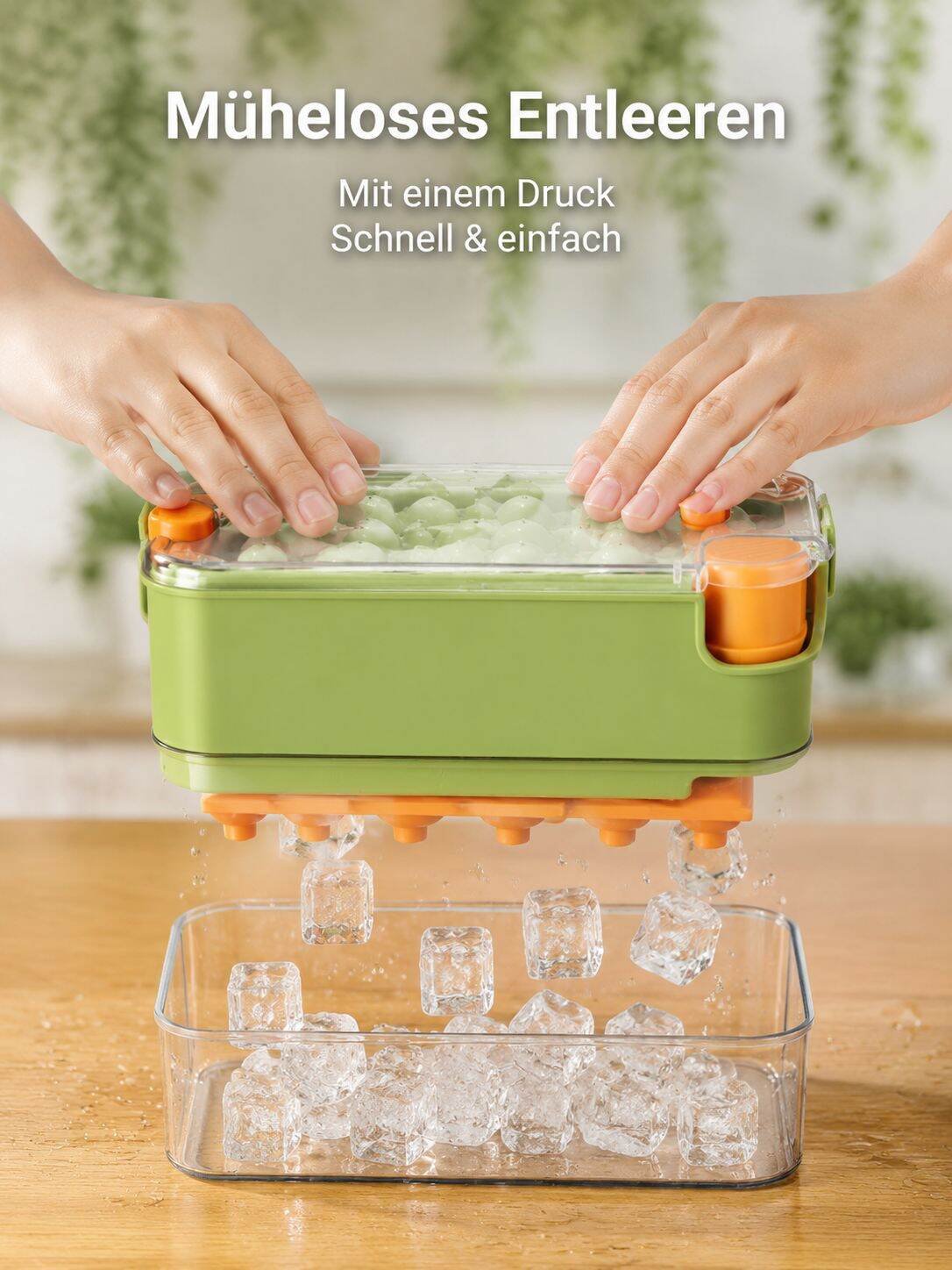Gefrorene Eiswürfelform