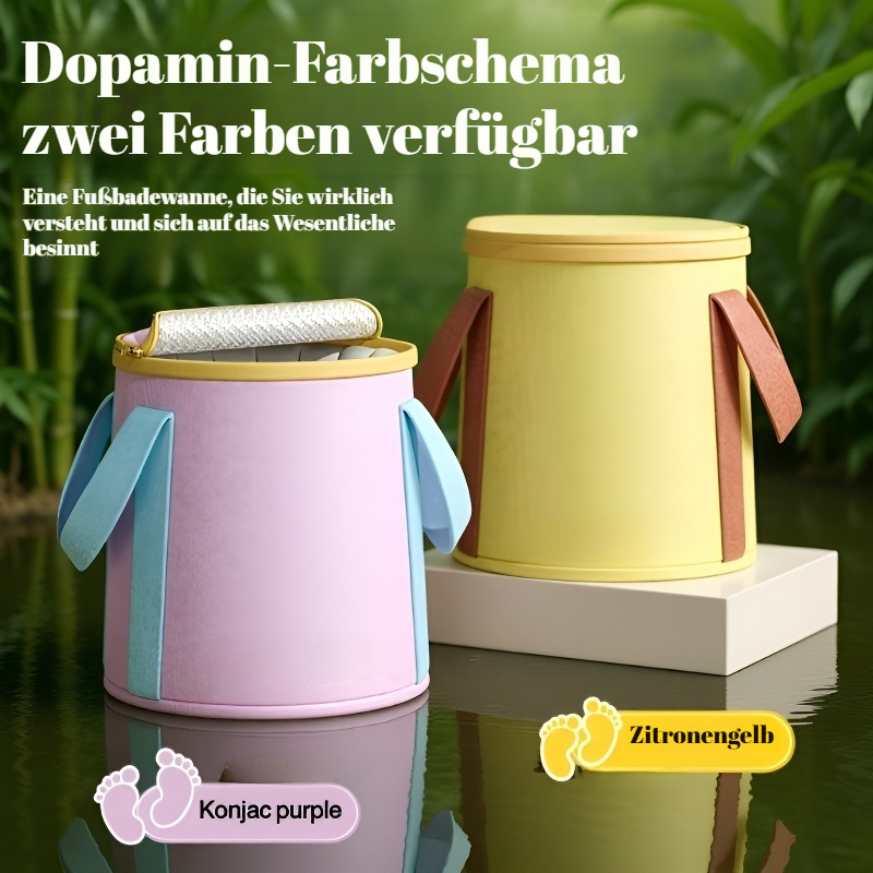 Faltbarer, erhöhter, isolierter Fußbad-Eimer